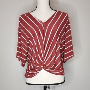 Lush Cropped Stripe Top